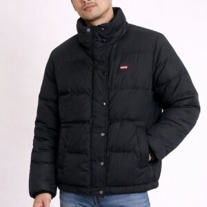 Levi's Size M Charcoal Jacket with Red Logo